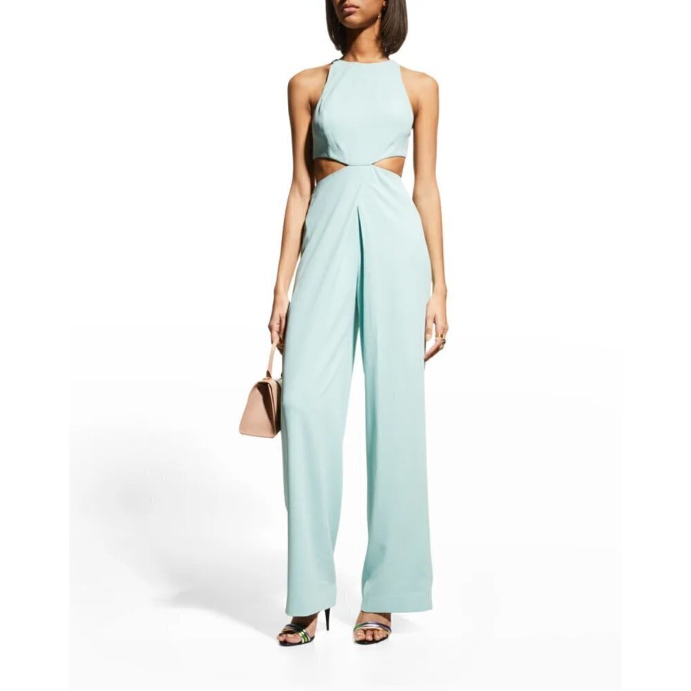 Alice + Olivia Cara Cutout Pleated Jumpsuit